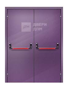 Двупольная противопожарная дверь глухая ДПМ-02 1-го типа утепленная